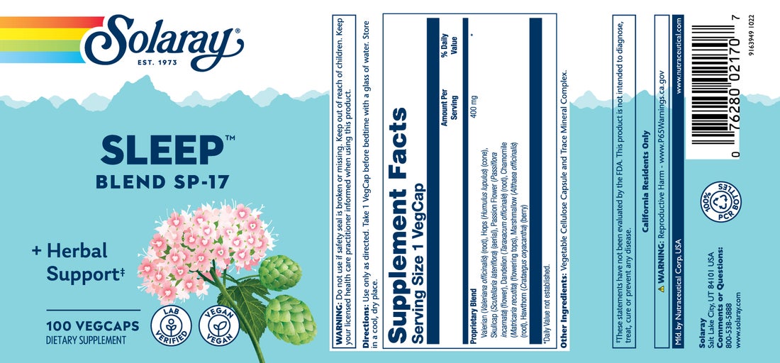 Solaray Sleep Blend SP-17