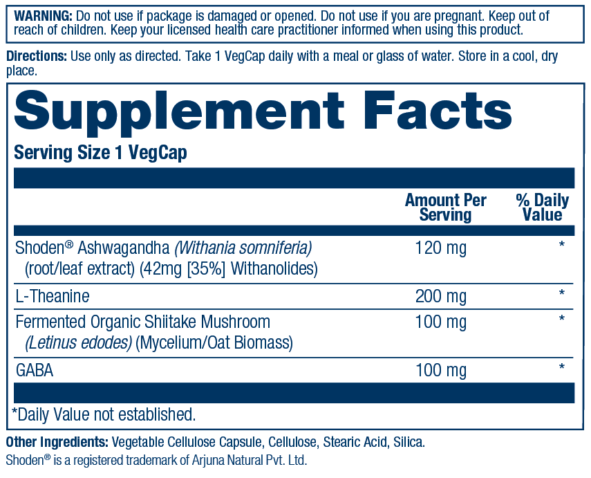 Solaray SharpMind Nootropics Stress