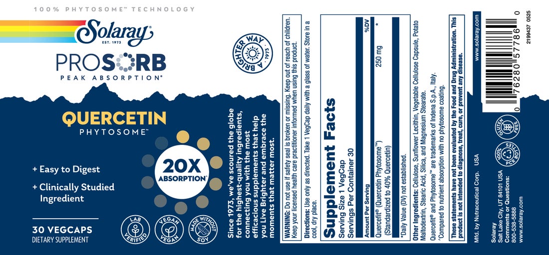 Solaray Prosorb Quercetin 20x 200mg