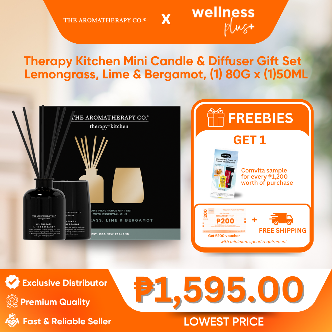 The Aromatherapy Kitchen Mini Candle & Diffuser Set- Lemongrass, Lime & Bergamot (Limited Edition)