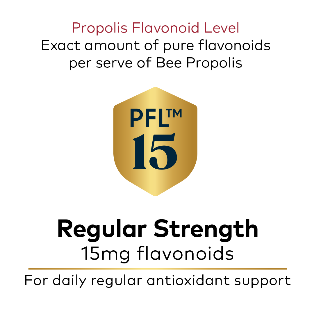 Comvita Immune Bee™ Propolis Regular Strength PFL15, 30 Veg Capsules