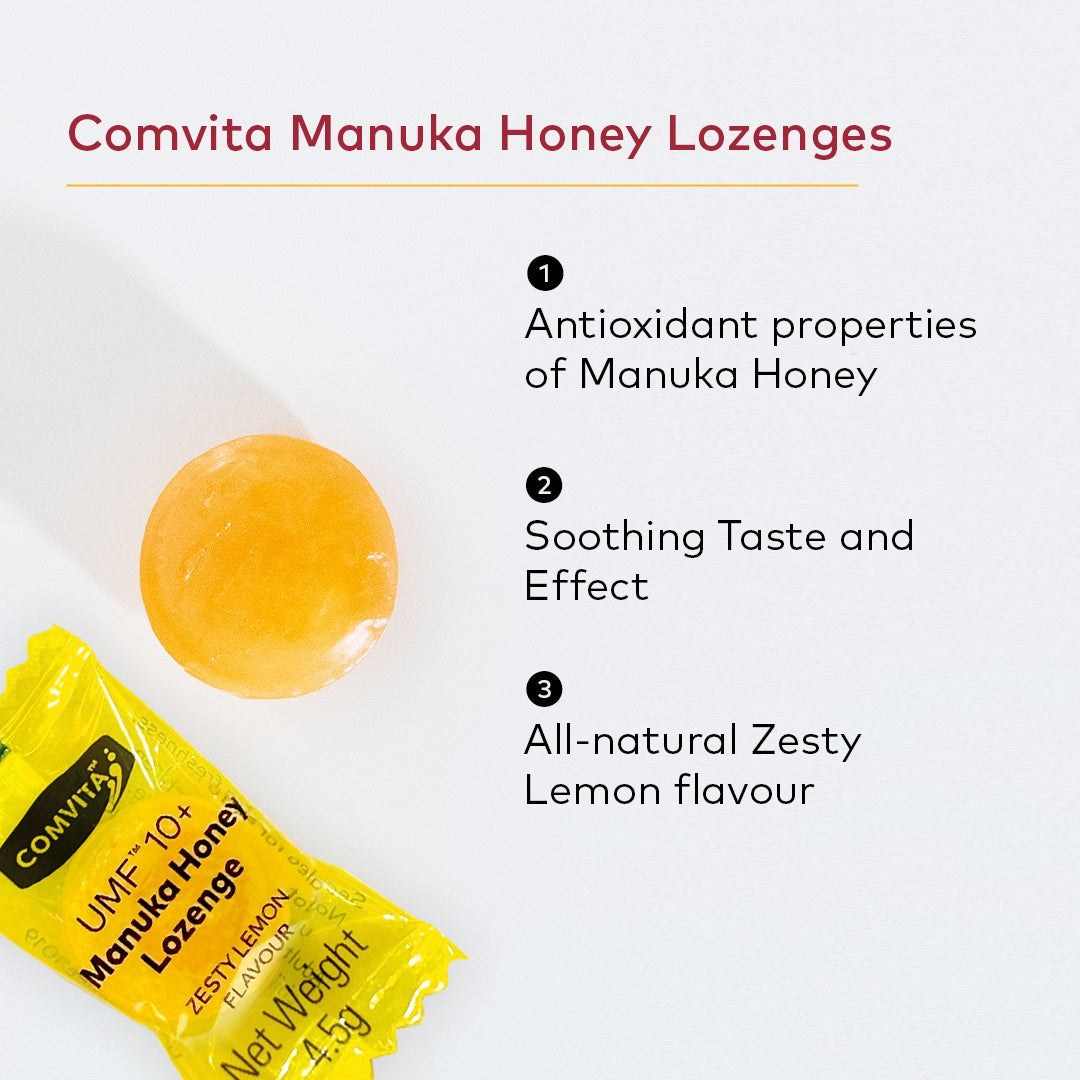 Manuka Honey Lozenges-Lemon & Honey 12s