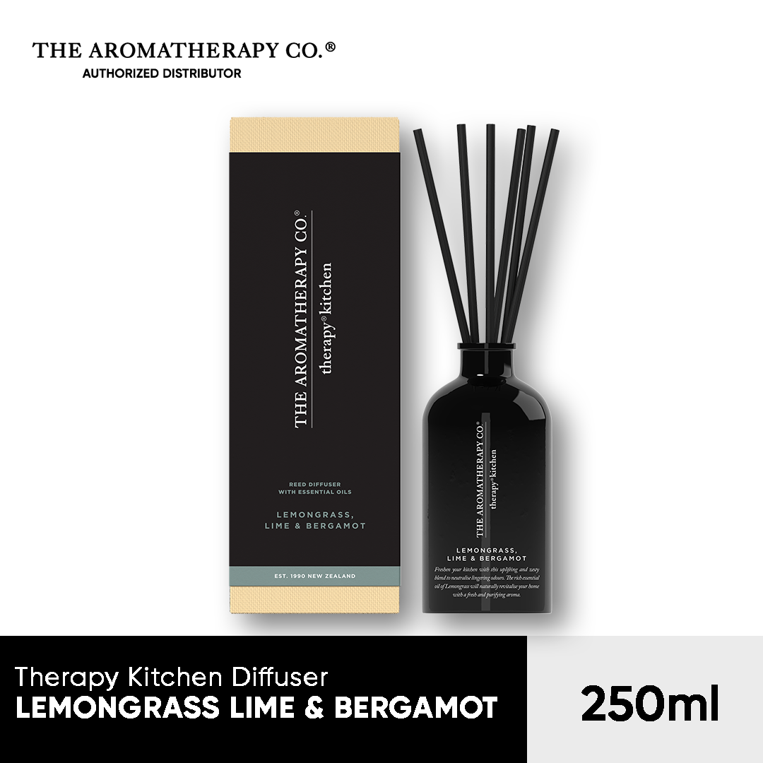 Diffuser Kitchen Extract Therapy Kitchen Diffuser 250ml Lemongrass Lime and Bergamot – Wellness Plus