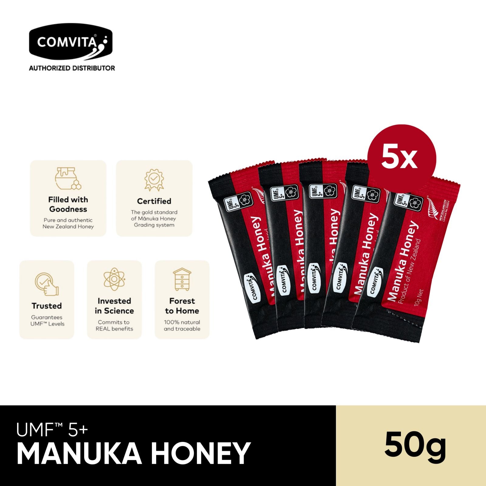 Manuka Honey UMF 5™ 10G (5 pcs)