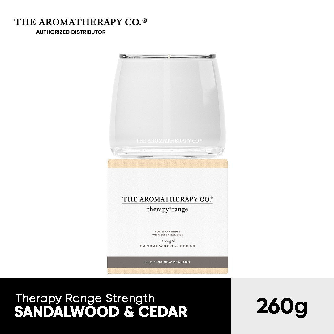 The Aromatherapy Candle Strength - Sandalwood & Cedar