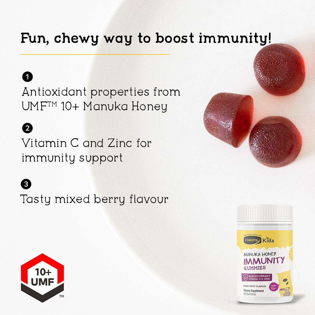 Comvita Manuka Honey Immunity Gummies (60 Gummies)